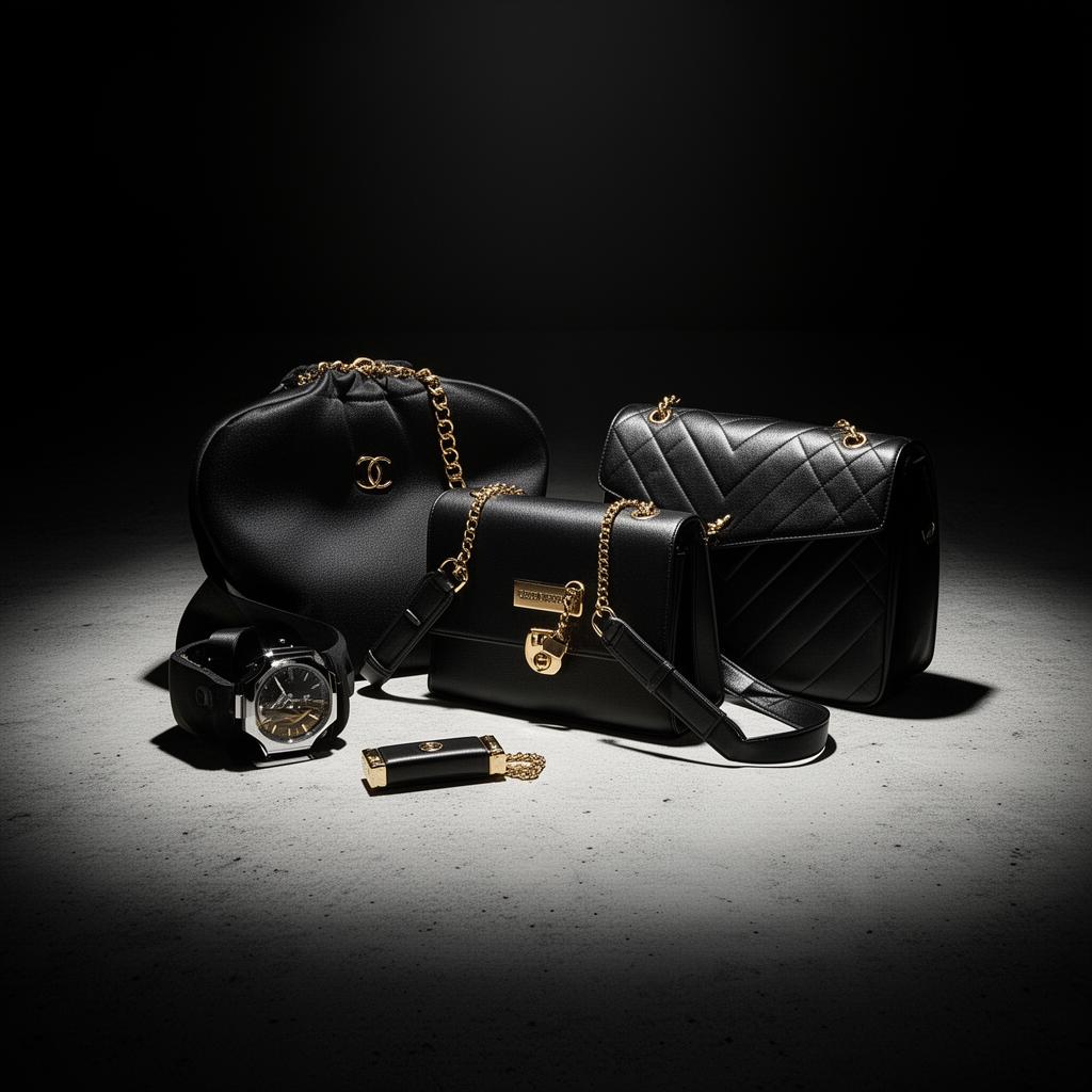 Sleek product display on a minimal dark background with dramatic lighting